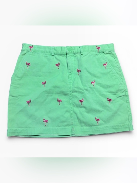 Ralph Lauren Dresses & Skirts - Ralph Lauren Mint Green Embroidered Flamingo Pencil Skirt